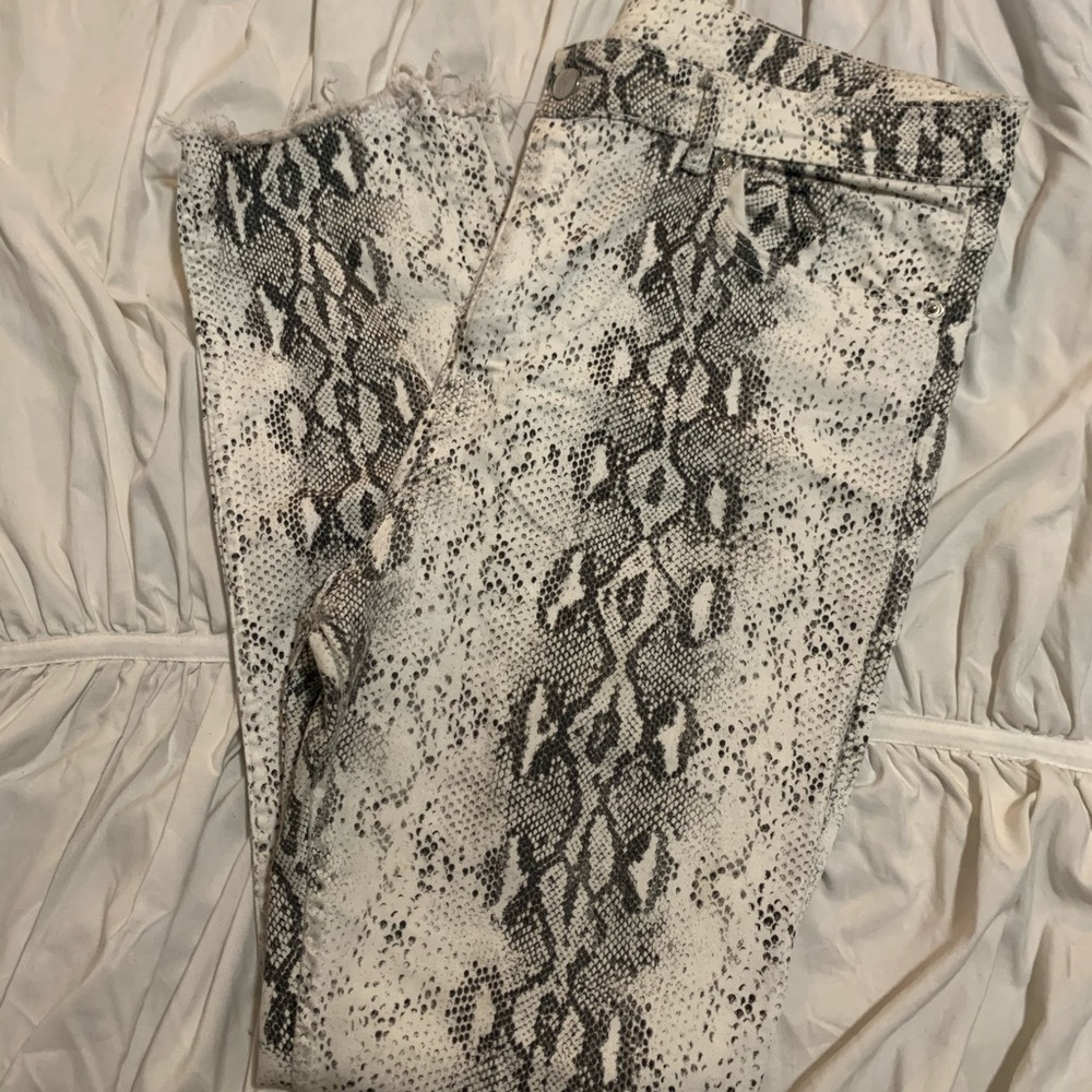 Zara Snakeskin Jeans